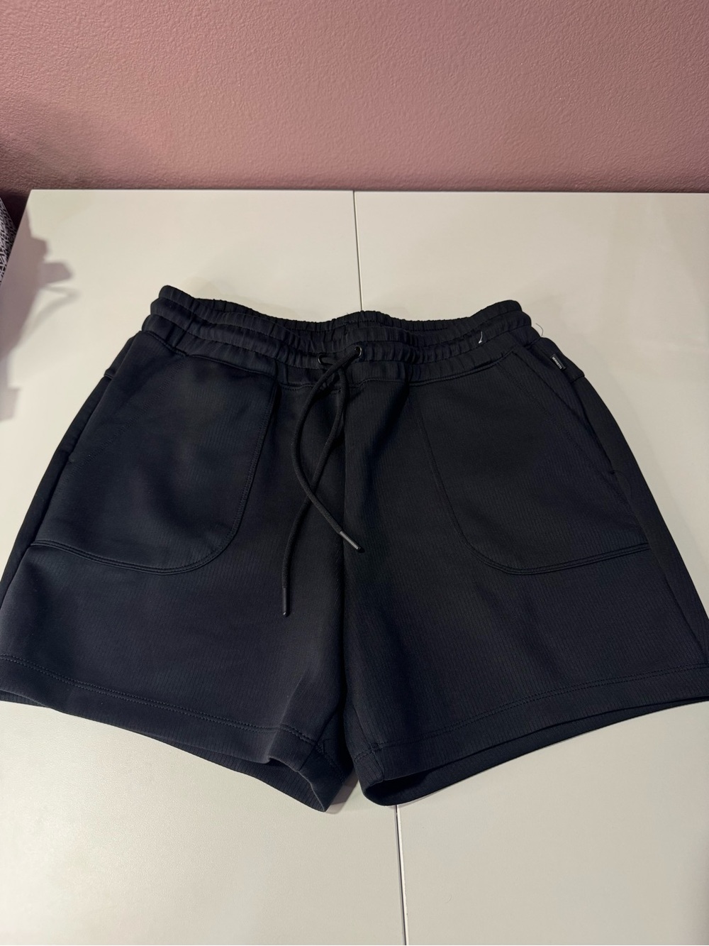 Mondetta Black Drawstring Athletic Shorts